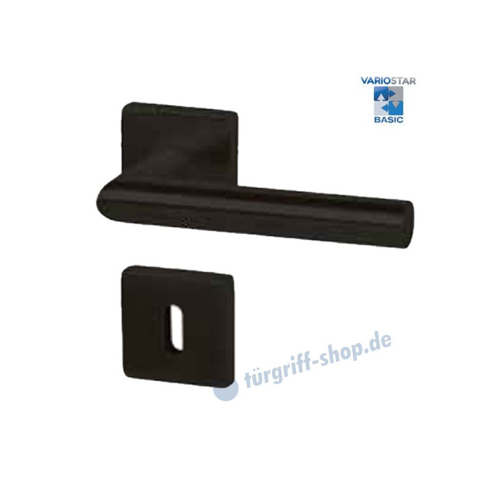 Ronny II Square R Rosettengarnitur VarioStar Basic Schwarz Matt Von