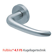 2103 Feuerschutzgarnitur Pullbloc® 4.1 FS Kugellager Edelstahl matt von Scoop 