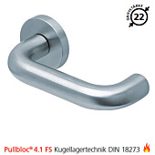 2104 Feuerschutzgarnitur Pullbloc® 4.1 FS Kugellager Edelstahl matt von Scoop 