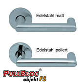 1009 (Thema U) FS Rosettengarnitur PullBloc Edelstahl von Scoop