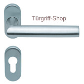 1108 (Jade I) FS-Rosettengarnitur oval PullBloc Edelstahl Scoop