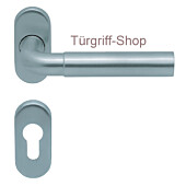 1017 (Skala) FS-Rosettengarnitur oval PullBloc Edelstahl Scoop