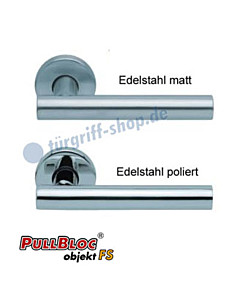 1074 (Roxy) FS Rosettengarnitur PullBloc Edelstahl von Scoop