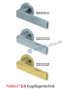 1005 Rosettengarnitur Pullbloc 3.0 Edelstahl von Scoop