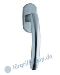 1085 (Golf) Fenstergriff oval Edelstahl o. Messing-poliert Scoop