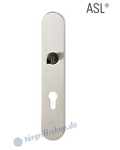 12-1418 ovales Langschild ASL® mit PZ-Lochung, 72mm, Vierkantaufnahme 8 mm, Aluminium F1 natureloxiert FSB 