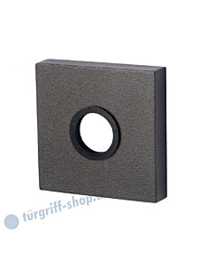 Drücker-Schutzrosette Square für außen 52 x 52 mm Schwarzstahl-Optik Südmetall