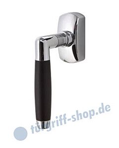 Metropol Fenstergriff Chrom/Schwarz von Jatec