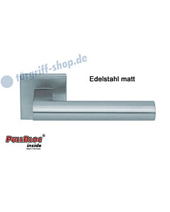 1011 Quadratrosettengarnitur Pullbloc Edelstahl matt Scoop