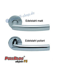 1003 (Geo) FS Rosettengarnitur PullBloc Edelstahl von Scoop