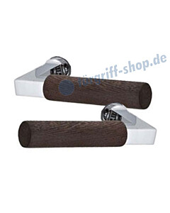 Drückerpaar Bauhaus Holz Chrom/Wenge von Jatec