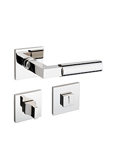 Bauhaus Türbeschlag  GRO 20-44ZAMAK MPN PVD Nickel poliert – WC-Bad