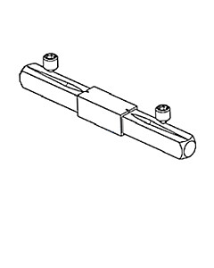 Drückerstift 10 auf 8 mm abgesetzt mit 2 Schrauben von Jatec