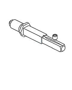 Wechselstift 10/8 mit Schraube, M12-Gewinde von Jatec